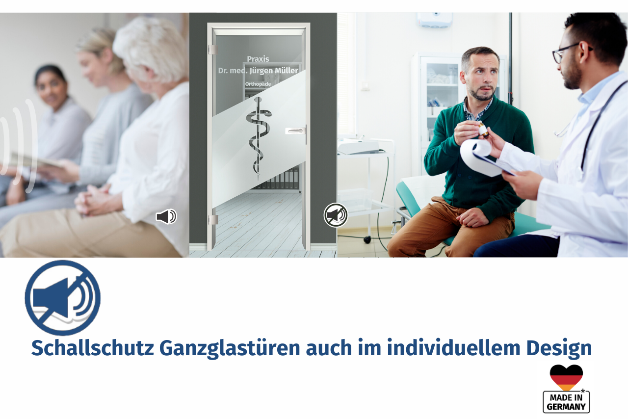 Schallschutz Glastüren